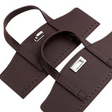 Maxbell Crochet Bag Handles with Twist Lock Bag Accessories with Holes Purse Handles Brown