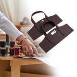 Maxbell 3xCrochet Bag Handles with Twist Lock Bag Accessories with Holes Purse Handles Brown