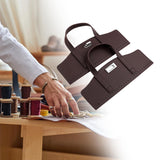 Maxbell Crochet Bag Handles with Twist Lock Bag Accessories with Holes Purse Handles Brown