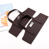 Maxbell Crochet Bag Handles with Twist Lock Bag Accessories with Holes Purse Handles Brown