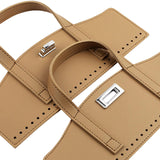 Maxbell Crochet Bag Handles with Twist Lock Bag Accessories with Holes Purse Handles Khaki