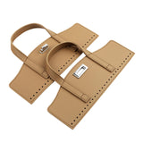 Maxbell Crochet Bag Handles with Twist Lock Bag Accessories with Holes Purse Handles Khaki