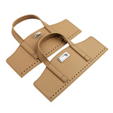 Maxbell Crochet Bag Handles with Twist Lock Bag Accessories with Holes Purse Handles Khaki