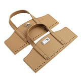 Maxbell Crochet Bag Handles with Twist Lock Bag Accessories with Holes Purse Handles Khaki