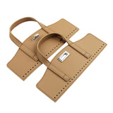 Maxbell Crochet Bag Handles with Twist Lock Bag Accessories with Holes Purse Handles Khaki