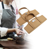 Maxbell Crochet Bag Handles with Twist Lock Bag Accessories with Holes Purse Handles Khaki