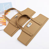 Maxbell Crochet Bag Handles with Twist Lock Bag Accessories with Holes Purse Handles Khaki
