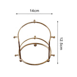 Maxbell 2xWedding Tiara Support Stand Bridal Headband Display Rack for Home Exhibition 14cmx12.5cm