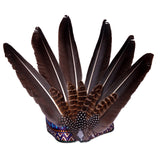 Maxbell Native American Indian Headwear Feather Headdress for Mardi Gras Fancy Dress