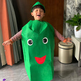 Maxbell Kids Vegetable Costume Dress up for Carnivals Stage Performance Themed Party Cucumber