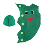 Maxbell Kids Vegetable Costume Dress up for Carnivals Stage Performance Themed Party Edamame