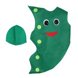 Maxbell Kids Vegetable Costume Dress up for Carnivals Stage Performance Themed Party Edamame