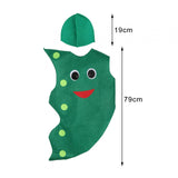 Maxbell Kids Vegetable Costume Dress up for Carnivals Stage Performance Themed Party Edamame