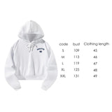 Maxbell Womens Drawstring Hoodie Comfortable Fashion Pullover for Street Office Work S White