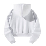 Maxbell Womens Drawstring Hoodie Comfortable Fashion Pullover for Street Office Work S White