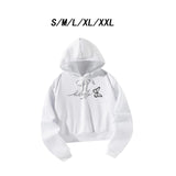 Maxbell Womens Hoodie Drawstring Hoodie Spring Autumn Fashionable Sweatshirt Outfits S