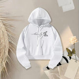 Maxbell Womens Hoodie Drawstring Hoodie Spring Autumn Fashionable Sweatshirt Outfits L