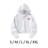 Maxbell Long Sleeve Cropped Sweatshirt Womens Casual Hoodies for Walking Office Work S