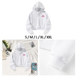 Maxbell Long Sleeve Cropped Sweatshirt Womens Casual Hoodies for Walking Office Work S