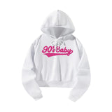 Maxbell Cropped Sweatshirt Aesthetic Women's Hoodies for Hiking Backpacking Shopping S