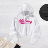 Maxbell Cropped Sweatshirt Aesthetic Women's Hoodies for Hiking Backpacking Shopping M