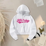 Maxbell Cropped Sweatshirt Aesthetic Women's Hoodies for Hiking Backpacking Shopping L