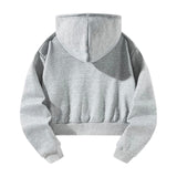 Maxbell Womens Drawstring Hoodie Soft Hoodie Sweatshirt for Teen Girls Travel Indoor S Grey