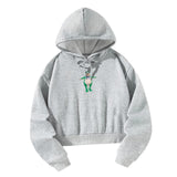 Maxbell Pullover Trendy Casual Clothes Fall Womens Hoodie for Shopping Indoor Hiking M Grey
