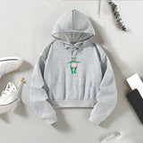 Maxbell Pullover Trendy Casual Clothes Fall Womens Hoodie for Shopping Indoor Hiking M Grey
