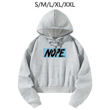 Maxbell Hooded Sweatshirt Stylish Drawstring Hoodie for Walking Commuting Daily Wear S