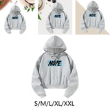 Maxbell Hooded Sweatshirt Stylish Drawstring Hoodie for Walking Commuting Daily Wear S