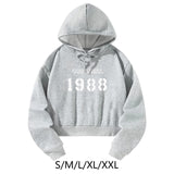 Maxbell Womens Hoodie Crop Hoodie Fall Clothes Activewear Drawstring Pullover Hoodie S