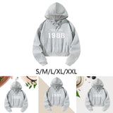 Maxbell Womens Hoodie Crop Hoodie Fall Clothes Activewear Drawstring Pullover Hoodie S