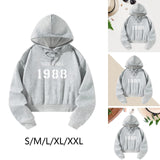 Maxbell Womens Hoodie Crop Hoodie Fall Clothes Activewear Drawstring Pullover Hoodie S