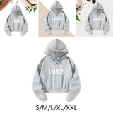 Maxbell Womens Hoodie Crop Hoodie Fall Clothes Activewear Drawstring Pullover Hoodie S