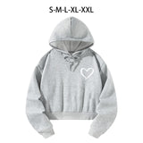 Maxbell Women Cropped Hoodie Graphic Stylish Streetwear Pullover Crop Top Hoodie S