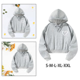 Maxbell Women Cropped Hoodie Graphic Stylish Streetwear Pullover Crop Top Hoodie S