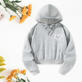 Maxbell Women Cropped Hoodie Graphic Stylish Streetwear Pullover Crop Top Hoodie XL