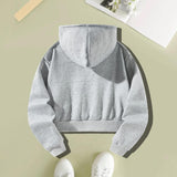 Maxbell Women Cropped Hoodie Graphic Stylish Streetwear Pullover Crop Top Hoodie XL