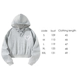 Maxbell Women Cropped Hoodie Graphic Stylish Streetwear Pullover Crop Top Hoodie XXL