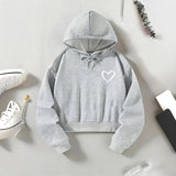 Maxbell Women Cropped Hoodie Graphic Stylish Streetwear Pullover Crop Top Hoodie XXL