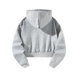 Maxbell Women's Long Sleeve Hoodie Versatile Simple Women Clothing Hooded Sweatshirt S