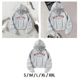 Maxbell Women's Long Sleeve Hoodie Versatile Simple Women Clothing Hooded Sweatshirt S