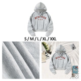 Maxbell Women's Long Sleeve Hoodie Versatile Simple Women Clothing Hooded Sweatshirt S