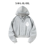 Maxbell Womens Hoodies Cute Drawstring Hooded Pullover for Hiking Street Backpacking S