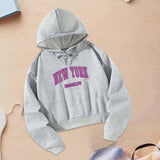 Maxbell Womens Hoodies Female Drawstring Hooded Pullover for Camping Vacation Sports S