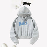 Maxbell Sport Pullover Hoodie Blue Letters Grey Athletic Cozy Women Oversized Hoodie XXL
