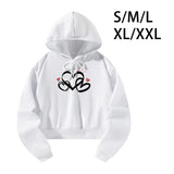 Maxbell Sweatshirt Moisture Wicking Long Sleeve Hoodie for Travel Teen Girls Walking S White
