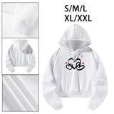 Maxbell Sweatshirt Moisture Wicking Long Sleeve Hoodie for Travel Teen Girls Walking S White
