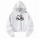 Maxbell Sweatshirt Moisture Wicking Long Sleeve Hoodie for Travel Teen Girls Walking S White